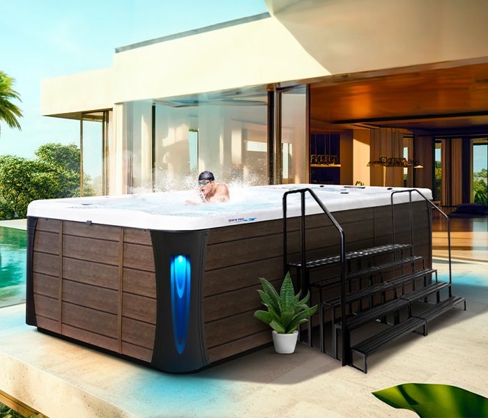 Calspas hot tub being used in a family setting - Portsmouth